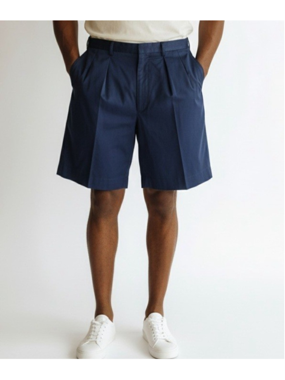 Ralph Lauren Polo Golf Men's Vintage Pleated Blue Classic Polyester Shorts 38